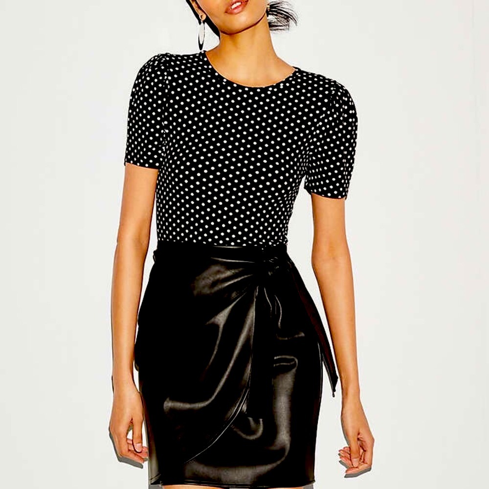 NEW DAY POLKA DOT 👚 BLOUSE! - Picture 2 of 10
